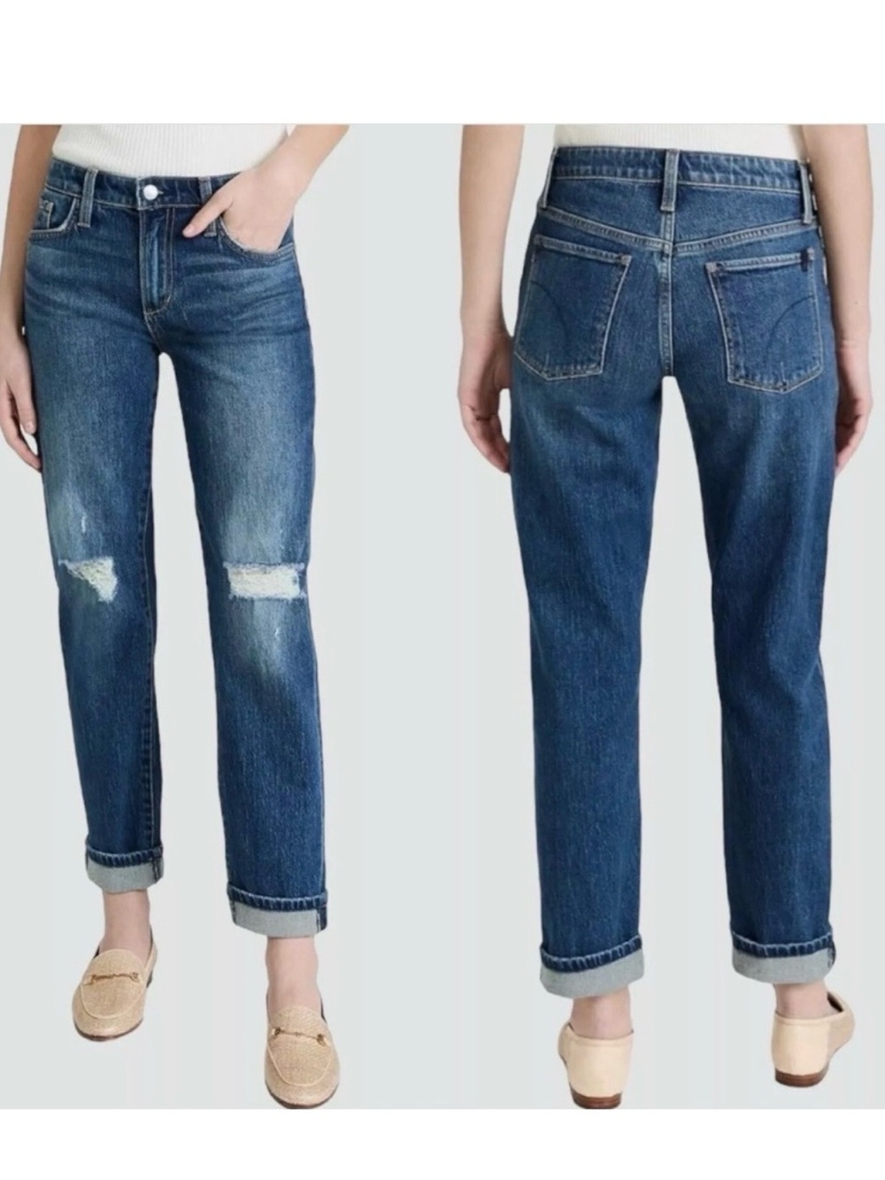 Joes Jeans Niki Mid Rise Boyfriend Burden Destruct